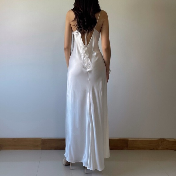 Vintage Victoria’s Secret Satin Floral Slip Dress - Picture 11 of 11